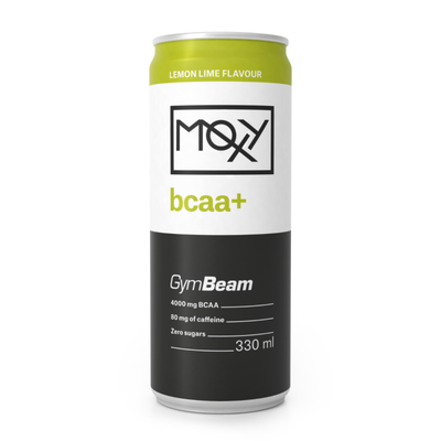 Energetický nápoj MOXY bcaa+ 330 ml - GymBeam, 330 ml