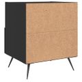 vidaXL Nočné stolíky 2 ks čierne 40x35x47,5 cm kompozitné drevo