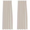 vidaXL Voile záclona 2 ks Piesková 260 x 140 cm Polyester