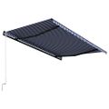 vidaXL Automaticky zaťahovacia markíza 400x300 cm modrá a biela