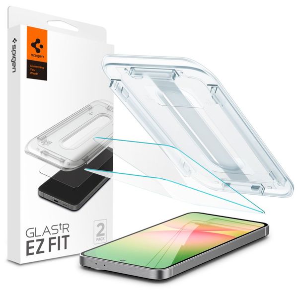 Spigen Glas.tR "EZ Fit" 2-Pack Tempered Glass for Samsung Galaxy A56 5G / S24 FE Transparent
