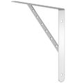 vidaXL Držiaky políc 4 ks 40x2,5x25 cm strieborná nerezová oceľ