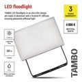LED reflektor EMOS ZS2512 TAMBO, 10 W, 1000 l m, IP65, čierny