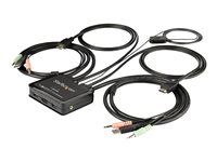 4K KVM Switch s Audio (SV211HDUA4K) - Prepínač KVM / audio - 2 x KVM / zvuk - 1 miestny používateľ - desktop