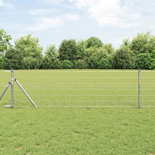 vidaXL Pevný kovaný drôtový plot 25 x 0,6 m (š x v)