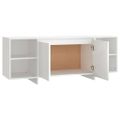 vidaXL TV skrinka biela 130x35x50 cm drevotrieska