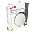 LED nástenné svietidlo ILVI, kruhové 30 W, stmievanie + CCT, čierna + šampanská