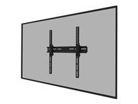 Montážna sada (montáž na stenu) - fixná - pre plochý panel - uzamykateľný - čierna - veľkosť obrazovky: 32"-65"