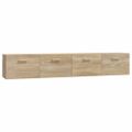 vidaXL Nástenné skrinky 2 ks dub sonoma 100x36,5x35 cm sprac. drevo