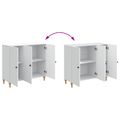 vidaXL Servírovacia skriňa Biela 89 x 34,5 x 80 cm Kompozitné drevo