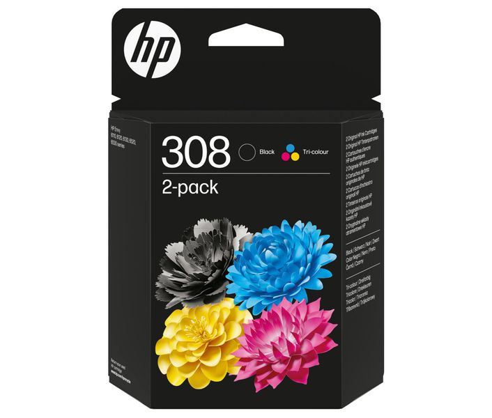 HP 308 ink. náplň kombin. balenie, 6L6S6UE