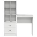 vidaXL Stôl Biela 105,5 x 34 x 127 cm 2 ks