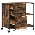 vidaXL Kabinet s nabíjacou stanicou 76 x 41 x 72 cm Kompozitné drevo