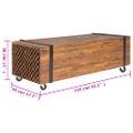 vidaXL Konferenčný stolík 110x45x38 cm tíkový masív