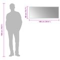vidaXL Zrkadlo do kúpeľne s LED Priehľadná 100 x 40 cm tvrdené sklo