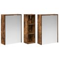 vidaXL Set kabinetov do kúpeľne 3 ks 106 x 16 x 62,5 cm