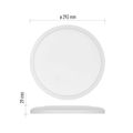 LED prisadené svietidlo FLORI okrúhle, biele, 18W, neutrálna biela