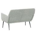 vidaXL Lavička bledosivá 108x79x79 cm zamat