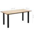 vidaXL Jedálenský stôl 160x80x76 cm borovicové drevo