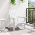 vidaXL Adirondack stolička Biela HDPE