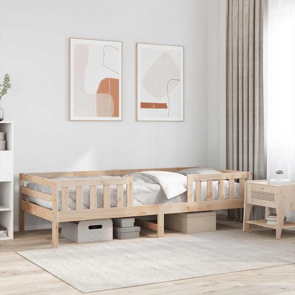 vidaXL Posteľ bez matraca 90x190 cm masívna borovica