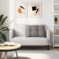 vidaXL Poduška na chrbát Sivohnedá 80 x 24 x 50 cm látka