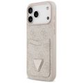 Guess 4G Double Card Triangle puzdro pre iPhone 17 Pro Max ružové