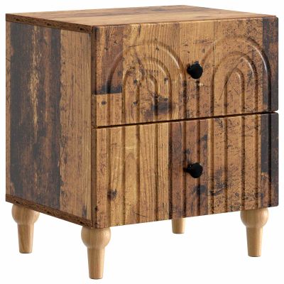 vidaXL Nočný stolík Staré drevo 43 x 34,5 x 48 cm Kompozitné drevo