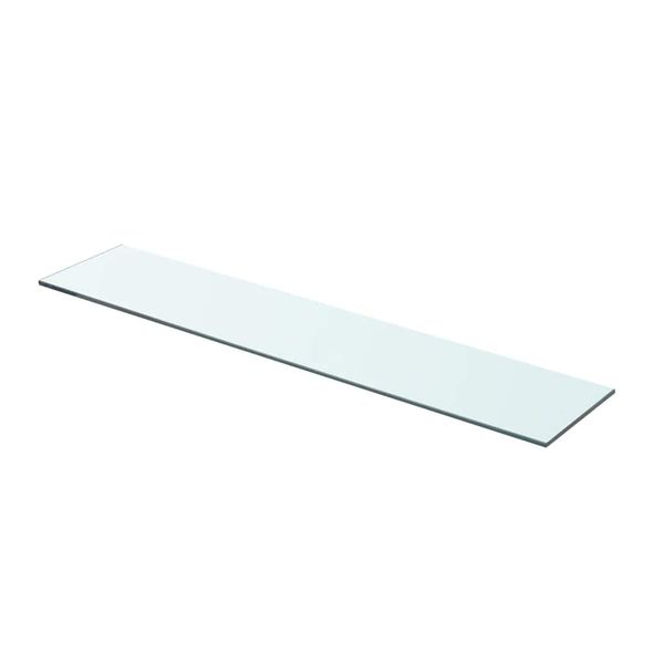vidaXL Poličkový panel z priehľadného skla, 70x15 cm