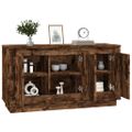 vidaXL Komoda dymový dub 102x35x55 cm spracované drevo