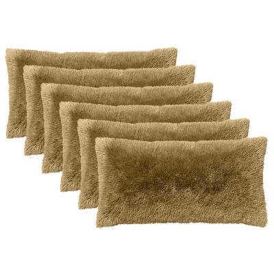 vidaXL Podložka s vankúšom HEERLEN 6 ks Svetlosivá PV fleece