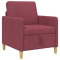 vidaXL Sofa s úložným priestorom Víno červené 72 x 78 x 87 cm