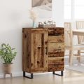 vidaXL Servírovacia skriňa so zásuvkou Staré drevo 69,5 x 34 x 90 cm