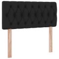 vidaXL Postel s úložným prostorem a matrací Čierna 90 x 190 cm Zamat