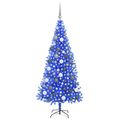 vidaXL Vianočný stromček Modrá 180 cm PVC
