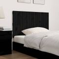 vidaXL Nástenné čelo postele čierne 108x3x60 cm masívna borovica