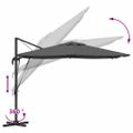 vidaXL Roma Parasol Antracit 286 x 284 x 265 cm Hliník a polyester