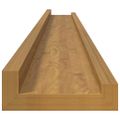 vidaXL Stenná polica Nástenná montáž 4 ks Béžová 100 x 9 x 3 cm