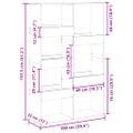 vidaXL Deliaca stena biela 100x33x155,5 cm kompozitné drevo