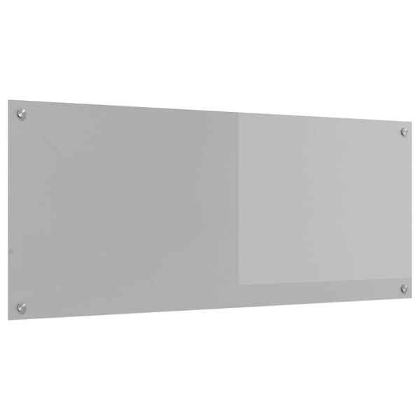 vidaXL Kuchynský obklad Svetlosivá 120 x 50 cm tvrdené sklo