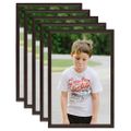 vidaXL Fotorámiky na stôl, koláž 5 ks, čierne 28x35 cm, MDF