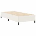 vidaXL Posteľ s pružinovým rámom Krémová 100 x 200 cm