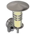 Nástenná lampa so senzorom v pagodovom tvare z nerezovej ocele
