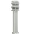 vidaXL Vonkajšia stojaca lampa zásuvka strieborná 60 cm nehrdzav. oceľ