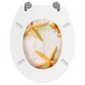 vidaXL WC sedadlo, poklop z MDF, hviezdica