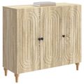 vidaXL Servírovacia skriňa Dub sonoma 89 x 34,5 x 80 cm