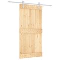 vidaXL Posuvné dvere Prírodná a biela 100 x 210 cm