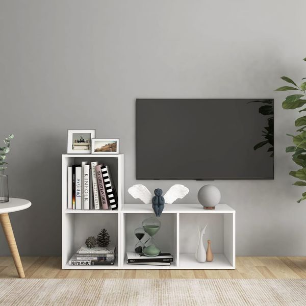 vidaXL TV skrinky 2 ks, biele 72x35x36,5 cm, kompozitné drevo
