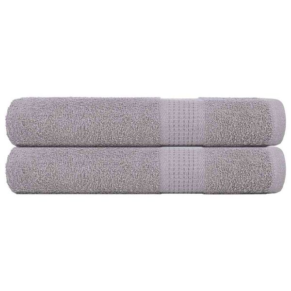 vidaXL Uteráky FROGN 2 ks sivé 100x200 cm 360 g/m²