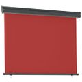 vidaXL Bočná markíza na balkón 125x250 cm, červená